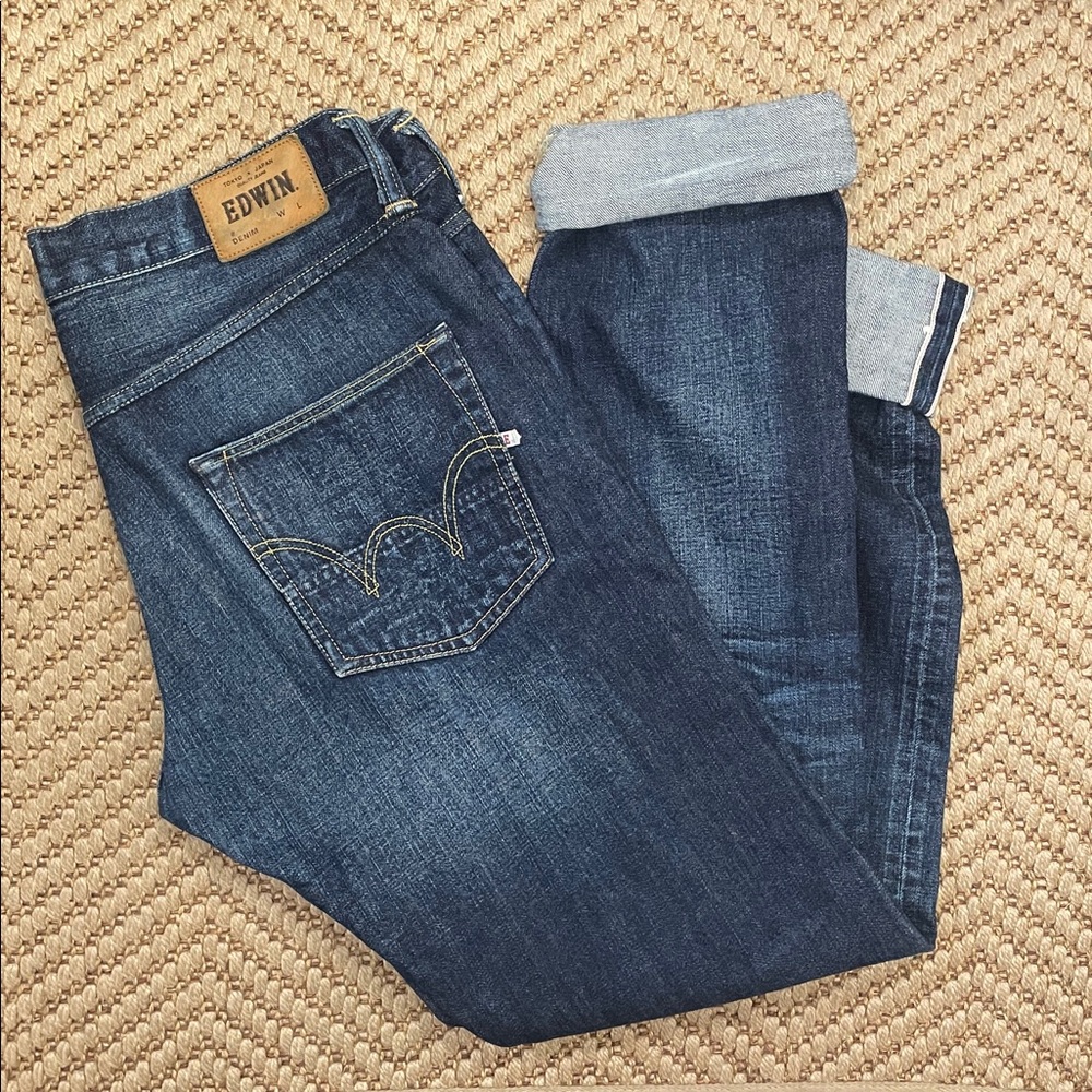 Edwin - Relaxed Selvedge Denim Jeans - Dark Blue - 34x34